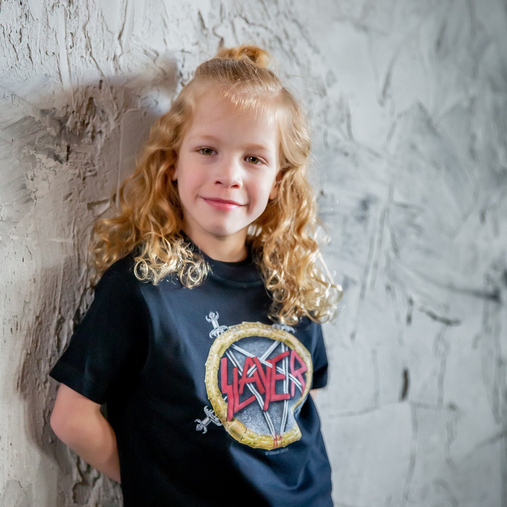 Slayer T-shirt til børn | Pentagram fotoshoot